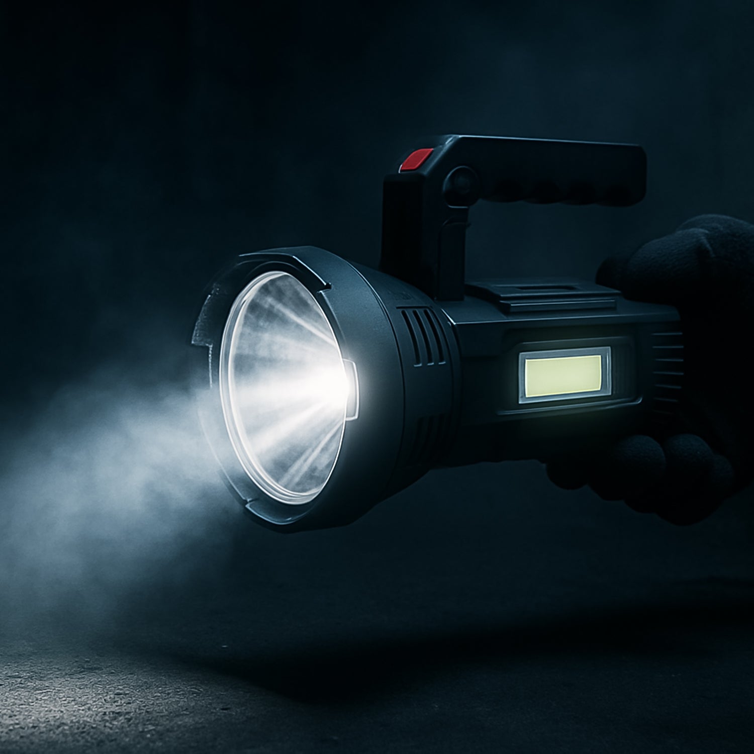 Heavy-Duty Rechargeable USB LED Hand Torch with COB Side Light (1 Pc) Heavy-Duty Rechargeable USB LED Hand Torch with COB Side Light (1 Pc)
